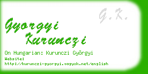 gyorgyi kurunczi business card